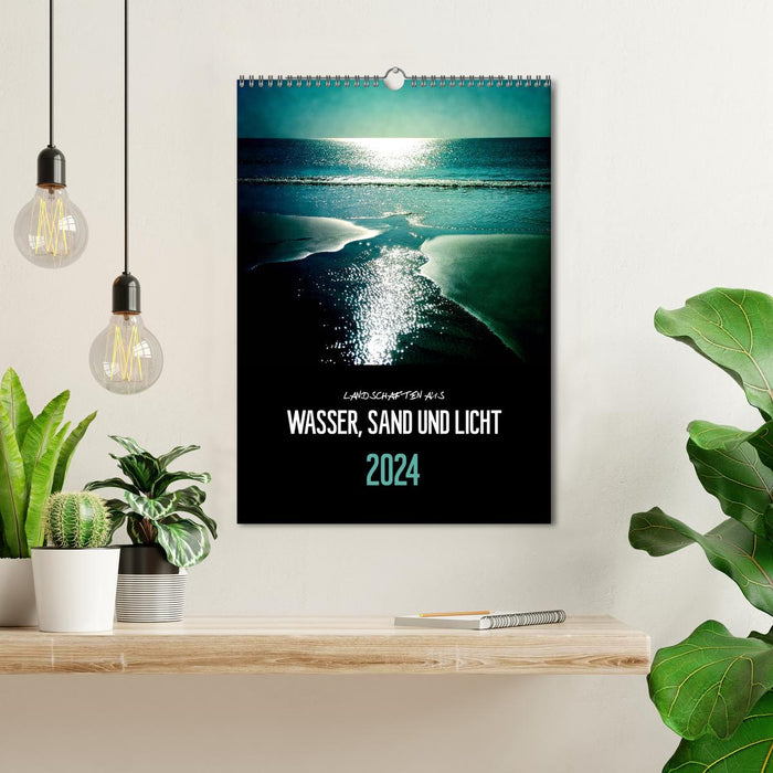 Landschaften aus Wasser, Sand und Licht (CALVENDO Wandkalender 2024)