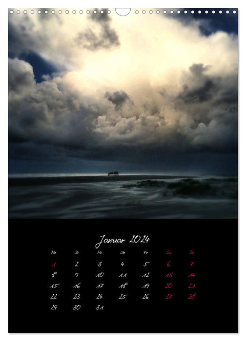 Landschaften aus Wasser, Sand und Licht (CALVENDO Wandkalender 2024)