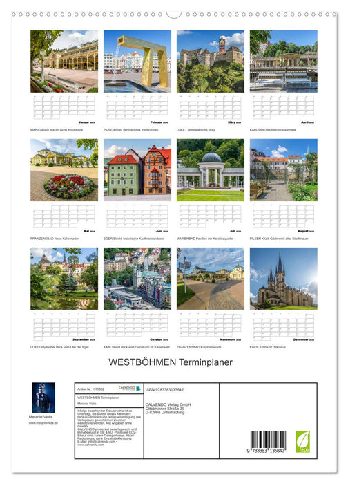 WEST BOHEMIA appointment planner (CALVENDO Premium wall calendar 2024) 