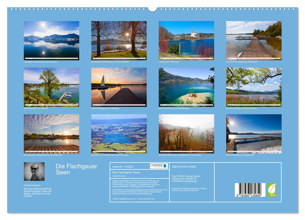 The Flachgau Lakes (CALVENDO Premium Wall Calendar 2024) 