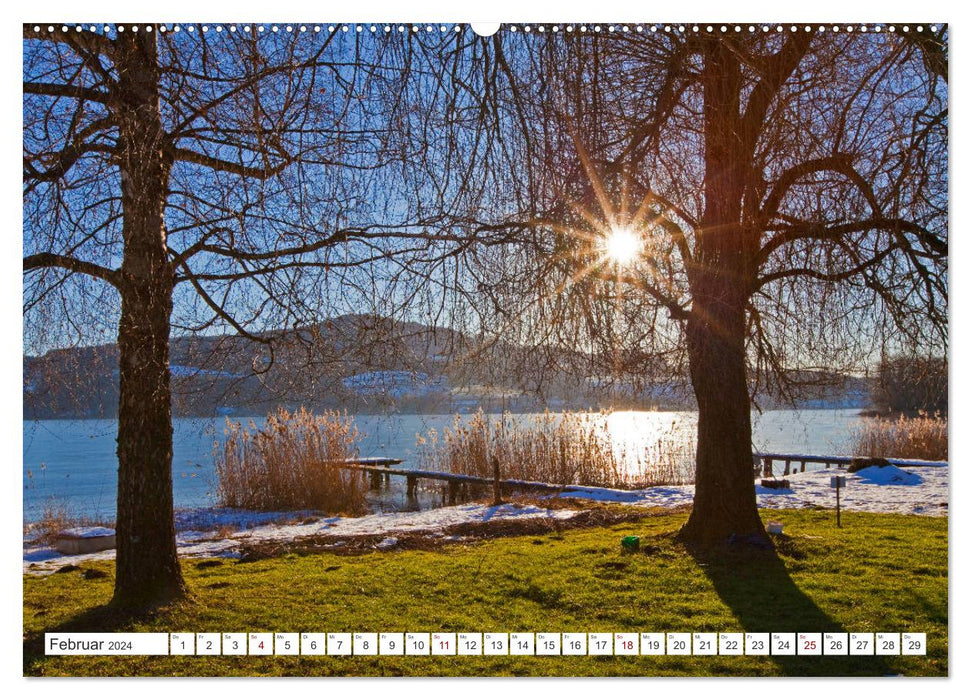 Die Flachgauer Seen (CALVENDO Premium Wandkalender 2024)