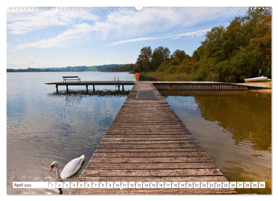 The Flachgau Lakes (CALVENDO Premium Wall Calendar 2024) 