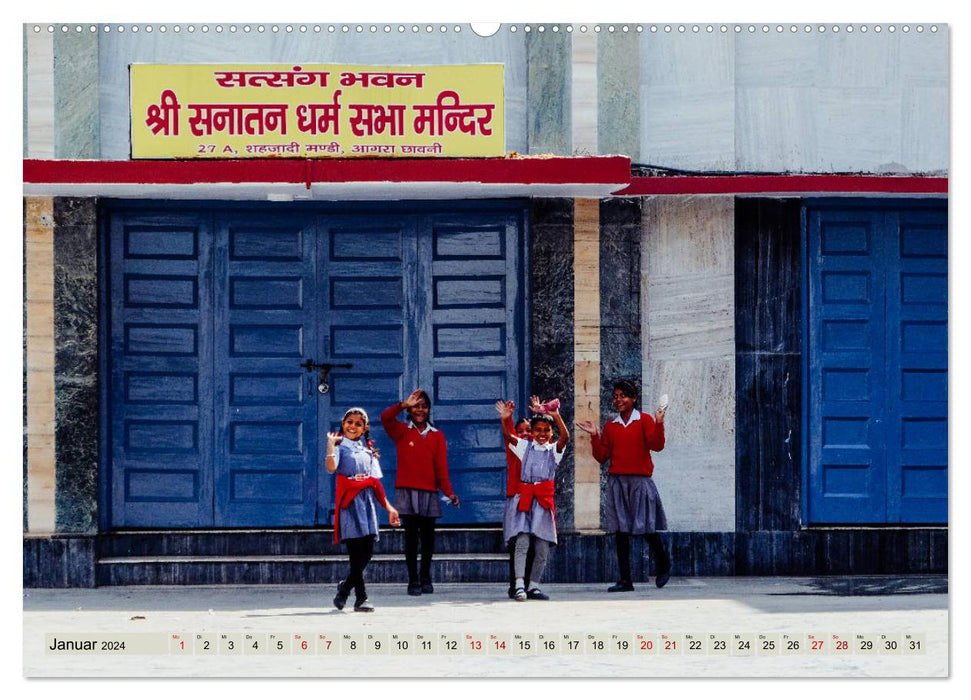 Eine Reise durch Rajasthan (CALVENDO Premium Wandkalender 2024)