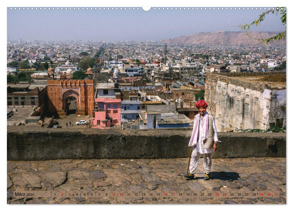 Eine Reise durch Rajasthan (CALVENDO Premium Wandkalender 2024)