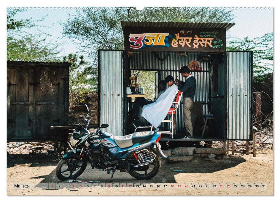 Eine Reise durch Rajasthan (CALVENDO Premium Wandkalender 2024)
