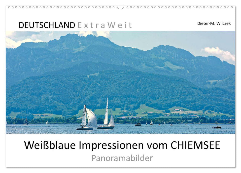 White-blue impressions of CHIEMSEE panoramic pictures (CALVENDO wall calendar 2024) 