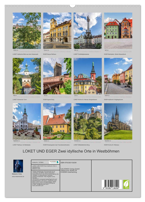 LOKET AND EGER Two idyllic places in West Bohemia (CALVENDO Premium Wall Calendar 2024) 