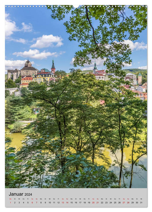 LOKET UND EGER Zwei idyllische Orte in Westböhmen (CALVENDO Premium Wandkalender 2024)