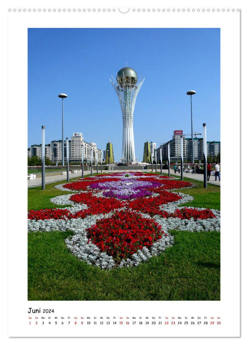 Astana - Die Perle Zentralasiens (CALVENDO Premium Wandkalender 2024)