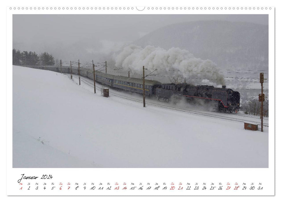 Full steam ahead through Austria (CALVENDO Premium Wall Calendar 2024) 