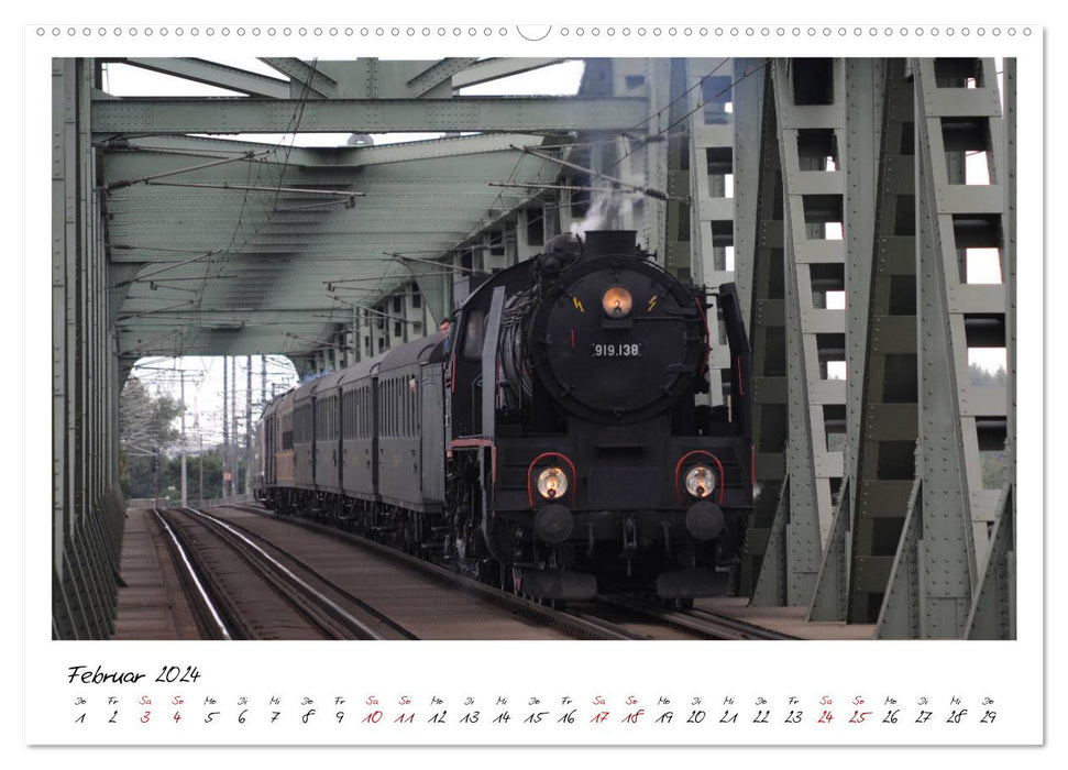 Full steam ahead through Austria (CALVENDO Premium Wall Calendar 2024) 