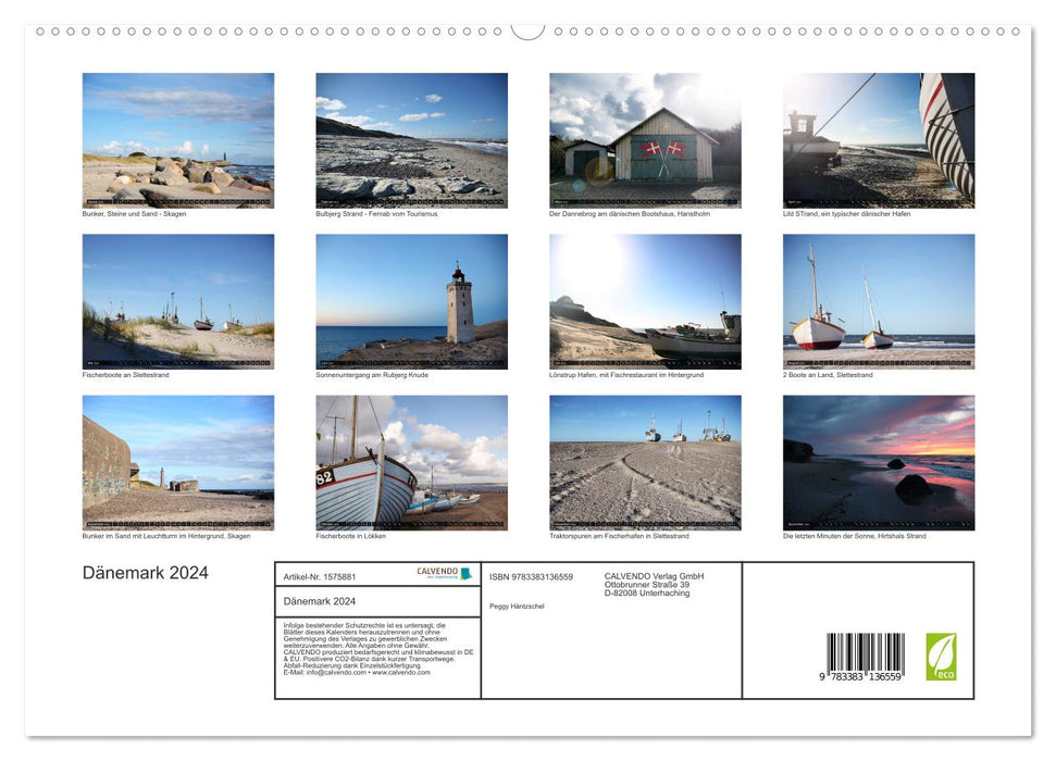 Denmark - Rough beauty and endless expanses (CALVENDO Premium Wall Calendar 2024) 