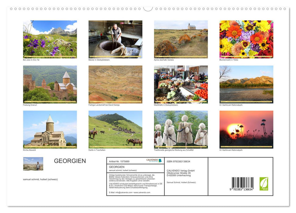 GEORGIA (CALVENDO Premium Wall Calendar 2024) 