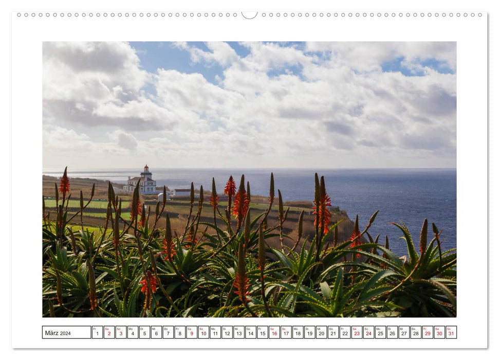 São Miguel - Natural Beauty of the Azores (CALVENDO Premium Wall Calendar 2024) 