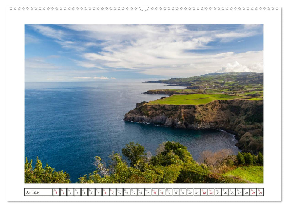 São Miguel - Naturschönheit der Azoren (CALVENDO Premium Wandkalender 2024)