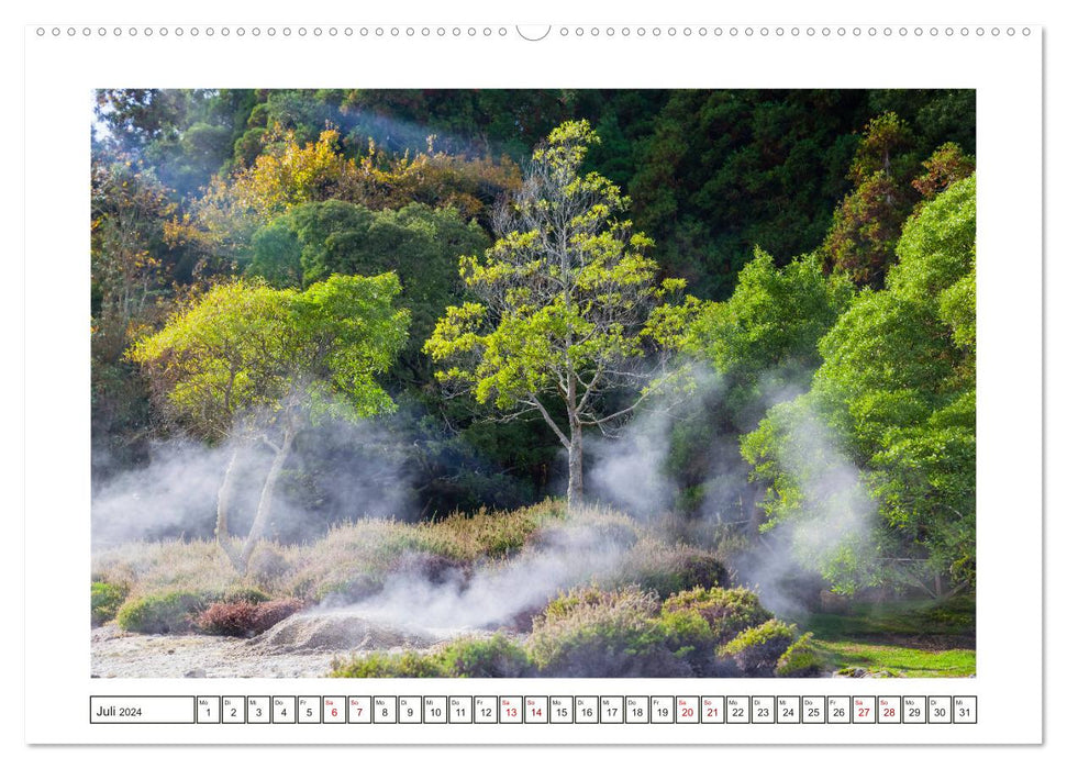 São Miguel - Natural Beauty of the Azores (CALVENDO Premium Wall Calendar 2024) 