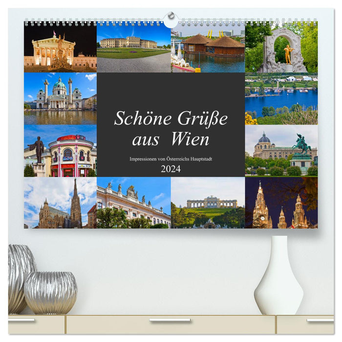 Salutations de Vienne (Calendrier mural CALVENDO Premium 2024) 