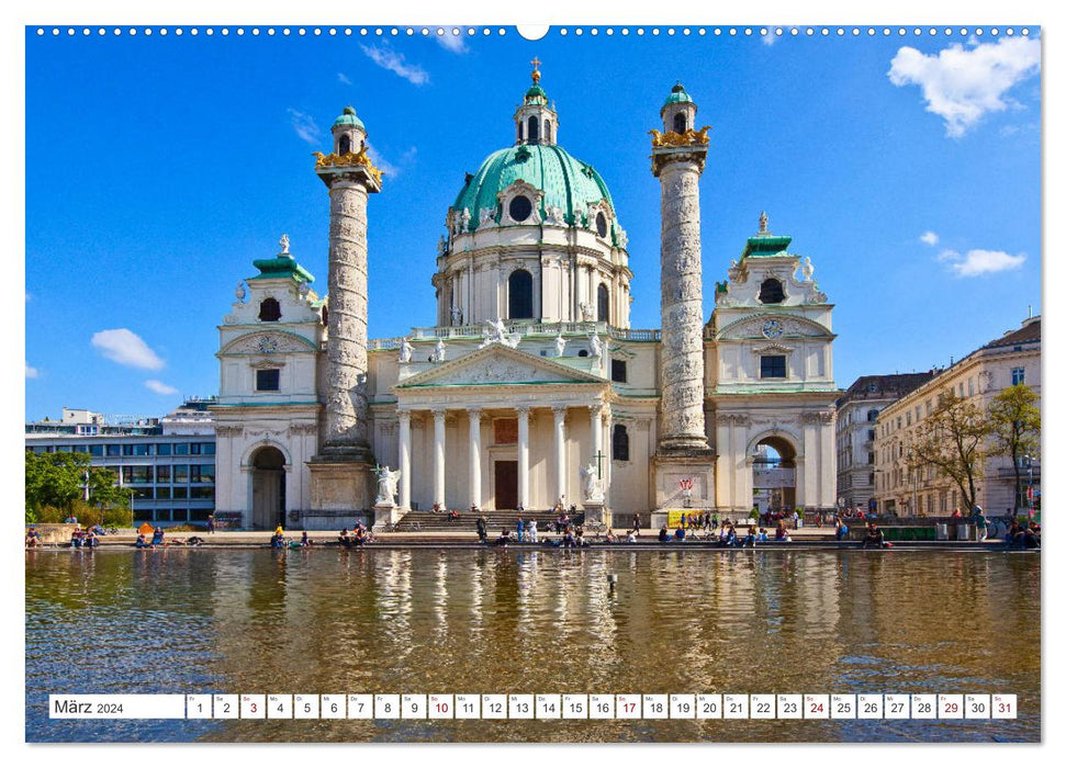 Schöne Grüße aus Wien (CALVENDO Premium Wandkalender 2024)