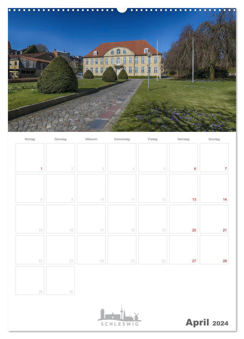 Grüße aus der Schleistadt Schleswig (CALVENDO Wandkalender 2024)