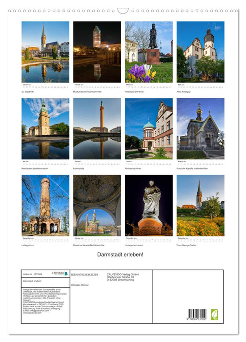 Experience Darmstadt! (CALVENDO wall calendar 2024) 