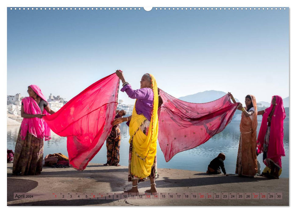 Eine Reise durch Rajasthan (CALVENDO Wandkalender 2024)