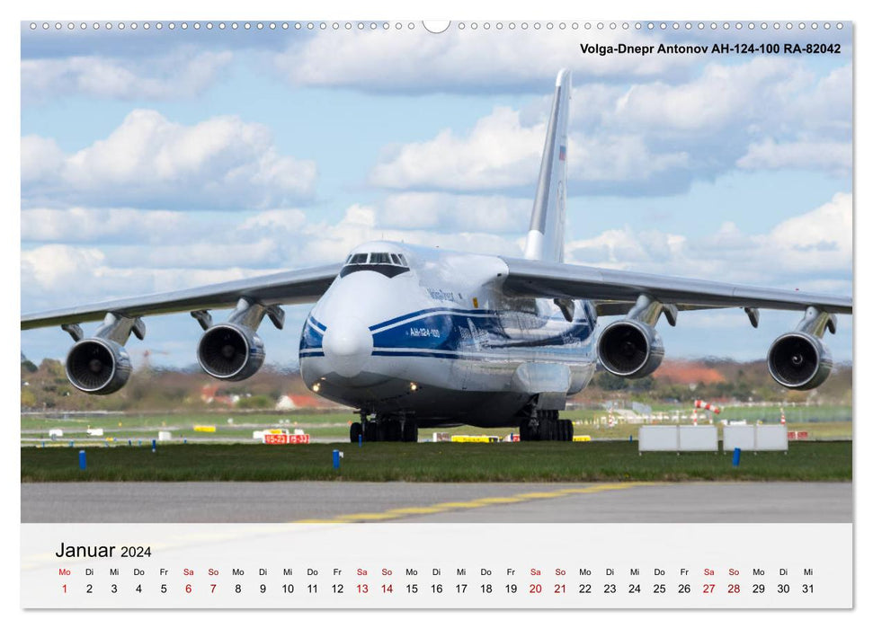 Schönheiten der Luftfahrt 2024 (CALVENDO Premium Wandkalender 2024)