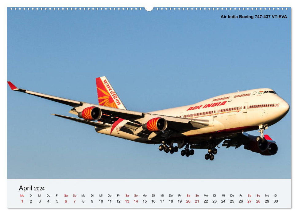 Beauties of Aviation 2024 (CALVENDO Premium Wall Calendar 2024) 