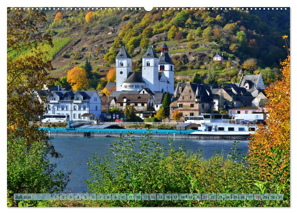 Autumn lights on the Moselle (CALVENDO Premium Wall Calendar 2024) 