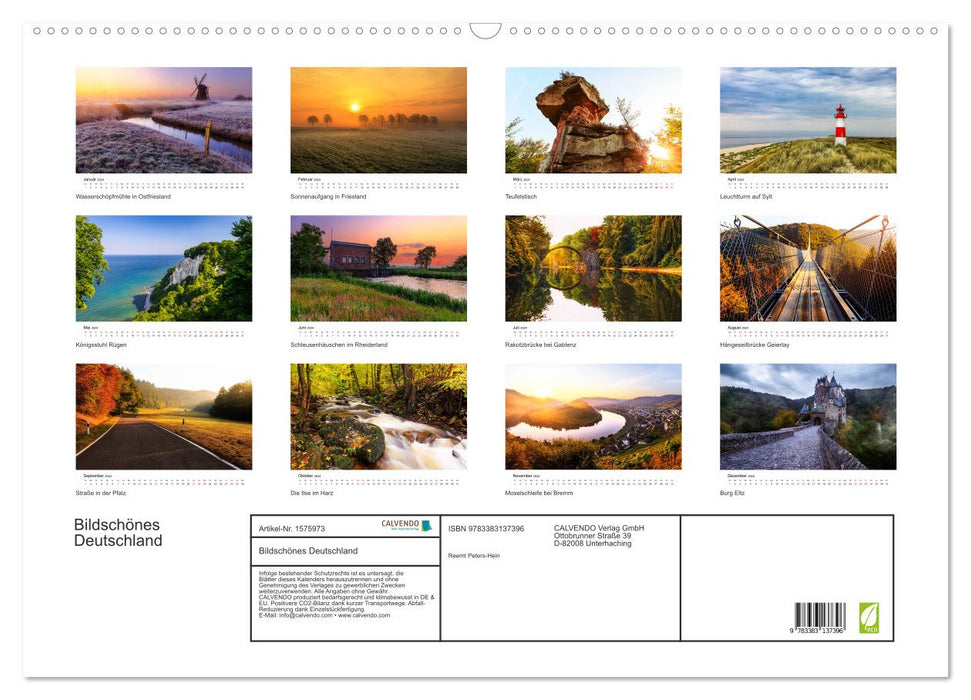 Photogenic Germany (CALVENDO wall calendar 2024) 