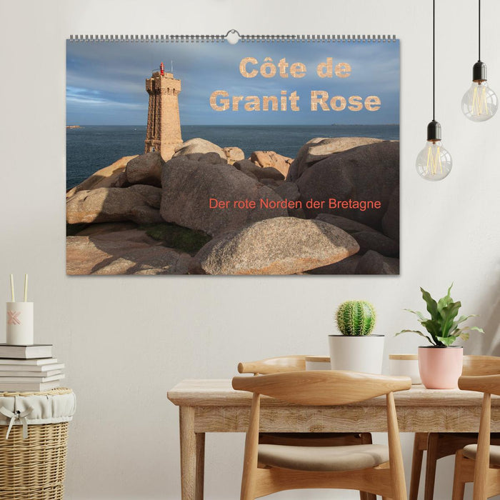 Côte de Granit Rose - Der rote Norden der Bretagne (CALVENDO Wandkalender 2024)