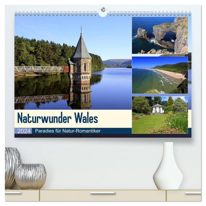 Naturwunder Wales (CALVENDO Premium Wandkalender 2024)