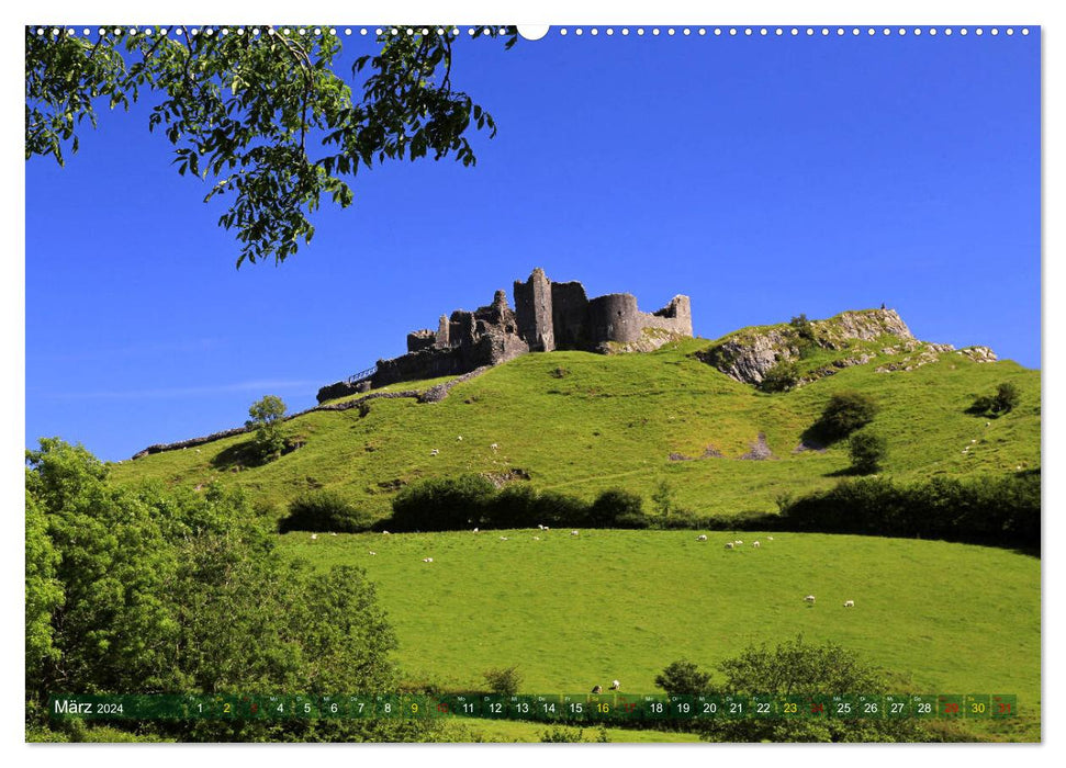 Natural Wonders of Wales (CALVENDO Premium Wall Calendar 2024) 