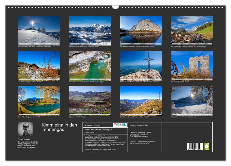 Take a trip to Tennengau (CALVENDO wall calendar 2024) 