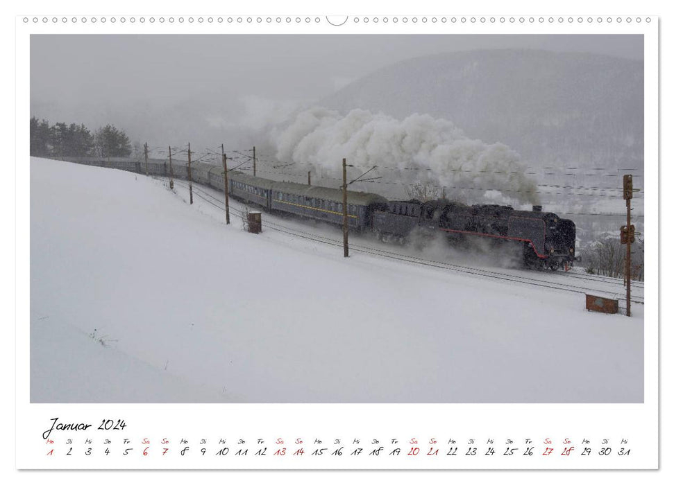 Full steam ahead through Austria (CALVENDO wall calendar 2024) 