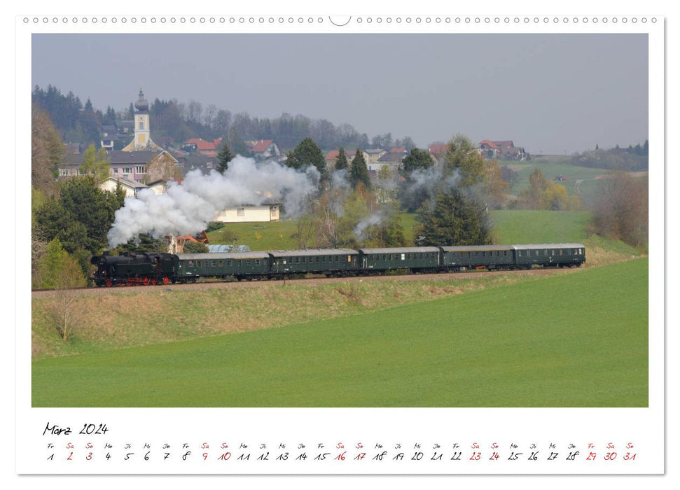 Full steam ahead through Austria (CALVENDO wall calendar 2024) 