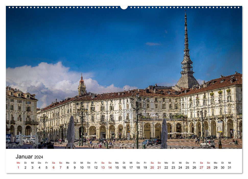 Piemont und Turin (CALVENDO Premium Wandkalender 2024)