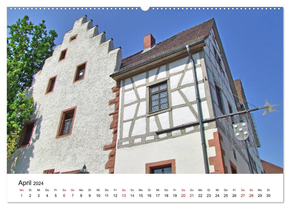 Wiesloch - Walk through the old town (CALVENDO Premium Wall Calendar 2024) 