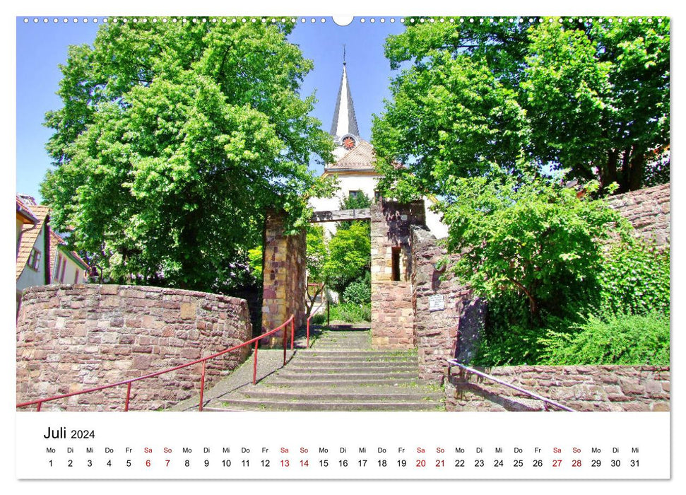 Wiesloch - Walk through the old town (CALVENDO Premium Wall Calendar 2024) 