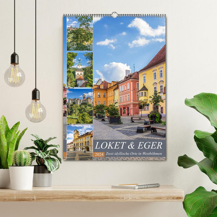 LOKET AND EGER Two idyllic places in West Bohemia (CALVENDO wall calendar 2024) 