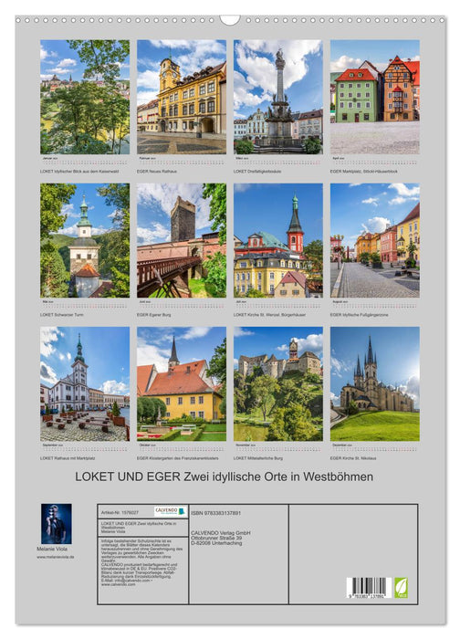 LOKET AND EGER Two idyllic places in West Bohemia (CALVENDO wall calendar 2024) 