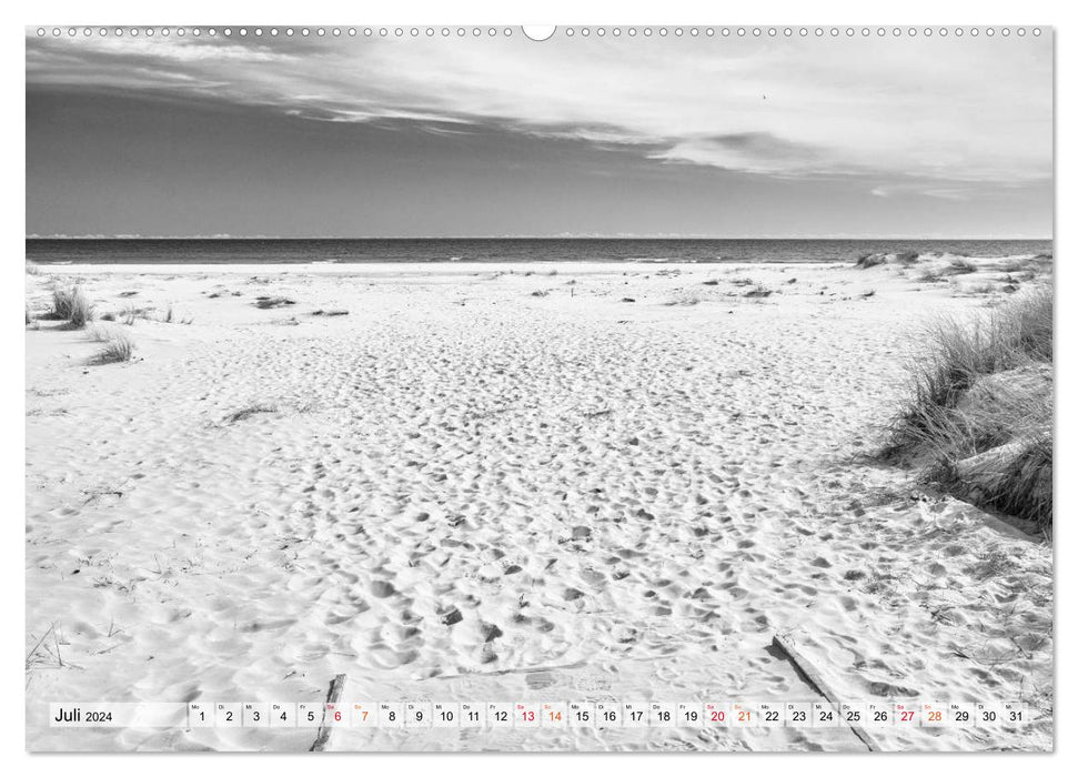 Bornholm black &amp; white (CALVENDO Premium Wall Calendar 2024) 