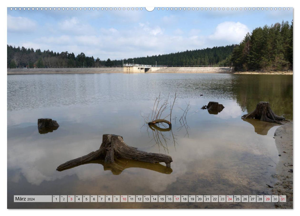 Merveilleuse Thuringe - Eaux (calendrier mural CALVENDO 2024) 