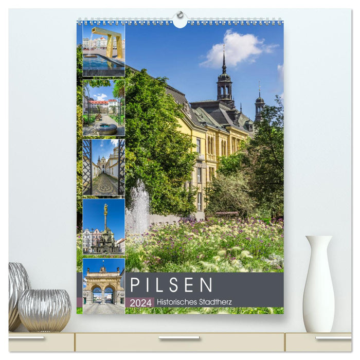 PILSEN Historical City Heart (CALVENDO Premium Wall Calendar 2024) 
