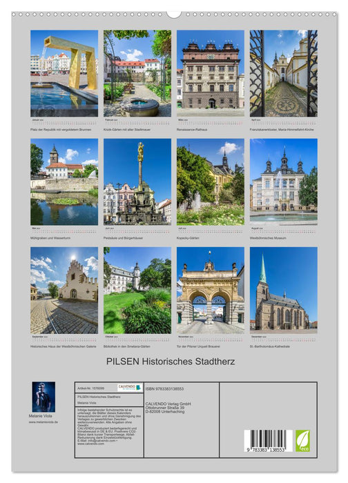 PILSEN Historisches Stadtherz (CALVENDO Premium Wandkalender 2024)