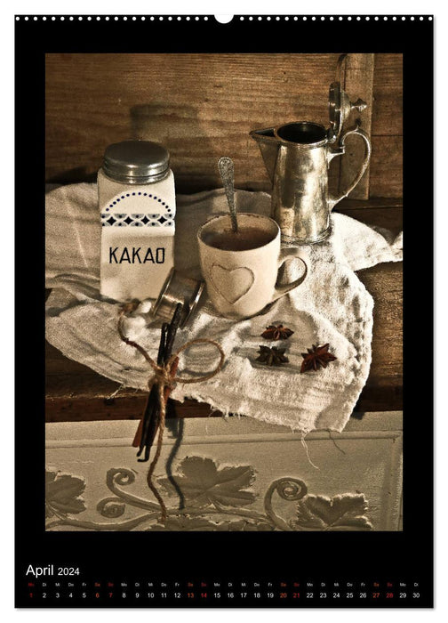 Kitchen still life from imperial times (CALVENDO Premium Wall Calendar 2024) 