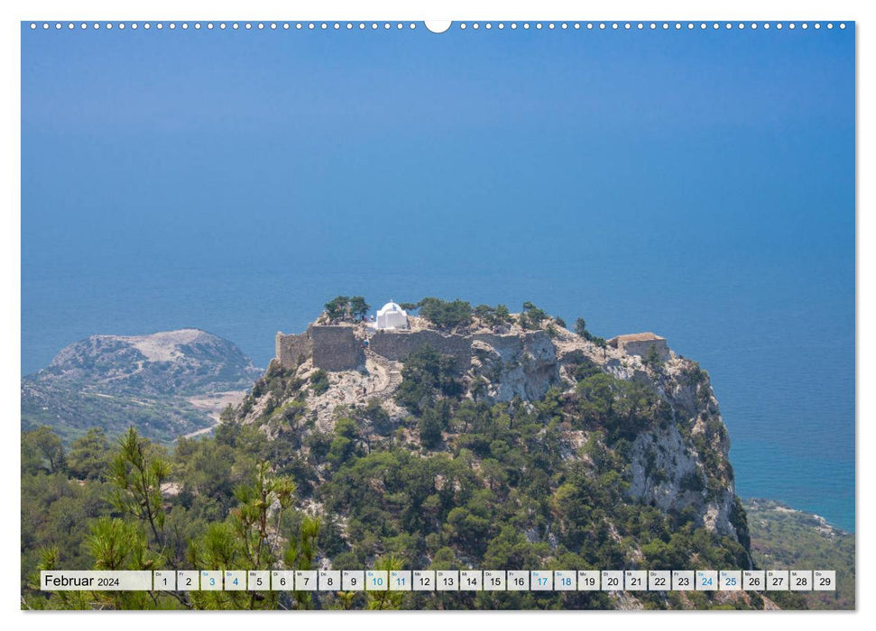 Rhodes - Dreamlike South (CALVENDO Premium Wall Calendar 2024) 