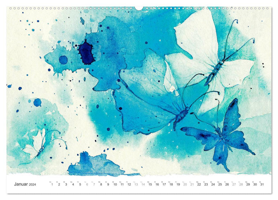 BUTTERFLY – flying high, Schmetterlinge (CALVENDO Premium Wandkalender 2024)
