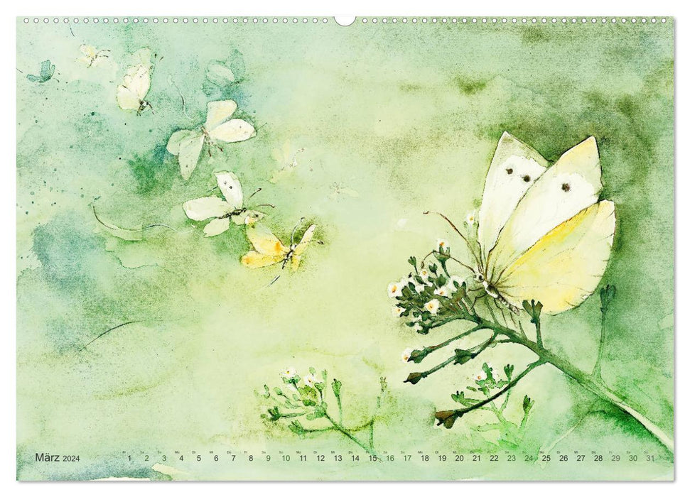 BUTTERFLY – flying high, butterflies (CALVENDO Premium Wall Calendar 2024) 