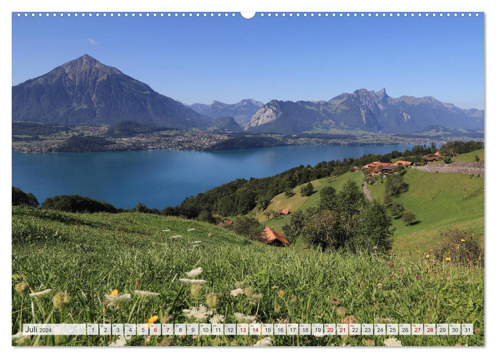 Mountain views of Switzerland (CALVENDO Premium Wall Calendar 2024) 