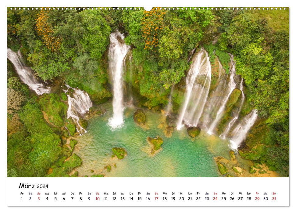 Vietnam aus der Luft (CALVENDO Premium Wandkalender 2024)